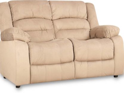 HomeTown Fabric 2 Seater Sofa  (Finish Color – Camel)